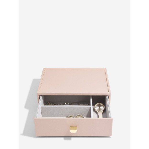 Cutie pentru bijuterie cu 2 nivele roz