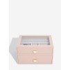 Cutie pentru bijuterie cu 2 nivele roz