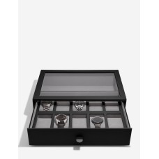 Cutie pentu ceas 10 sectiuni Black