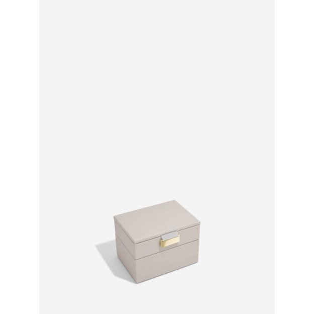 Set 2 cutii pentru bijuterii mini bej
