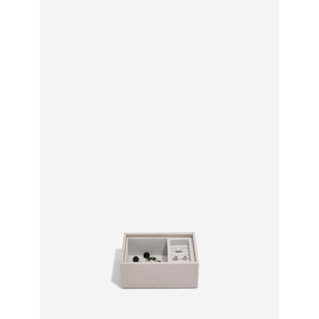 Set 2 cutii pentru bijuterii mini bej