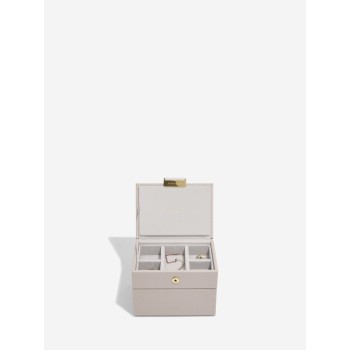 Set 2 cutii pentru bijuterii mini bej