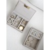 Set 2 cutii pentru bijuterii mini bej