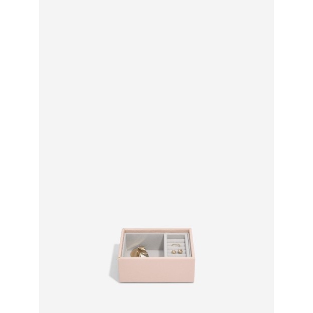 Set 2 cutii pentru bijuterii mini pudra