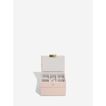 Set 2 cutii pentru bijuterii mini pudra