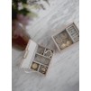 Set 2 cutii pentru bijuterii mini pudra