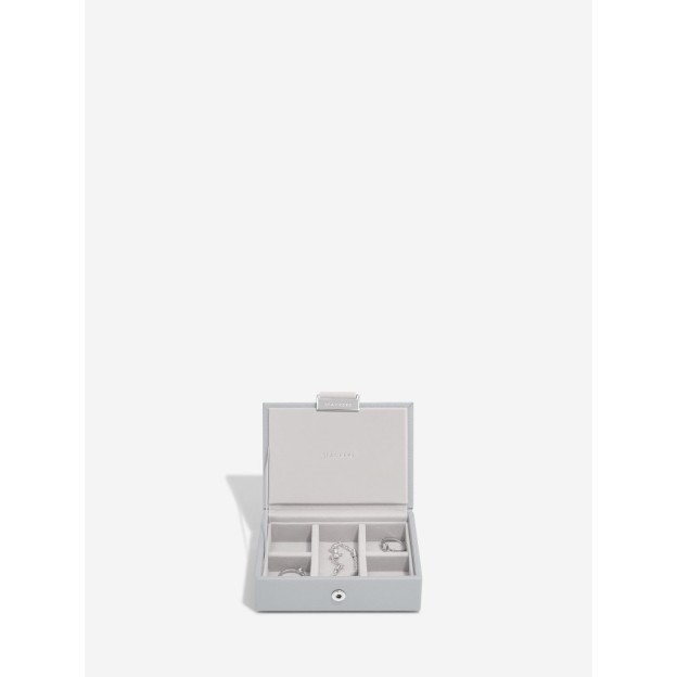 Set 2 cutii pentru bijuterii mini gri