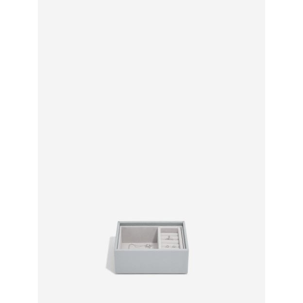 Set 2 cutii pentru bijuterii mini gri
