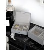 Set 2 cutii pentru bijuterii mini gri