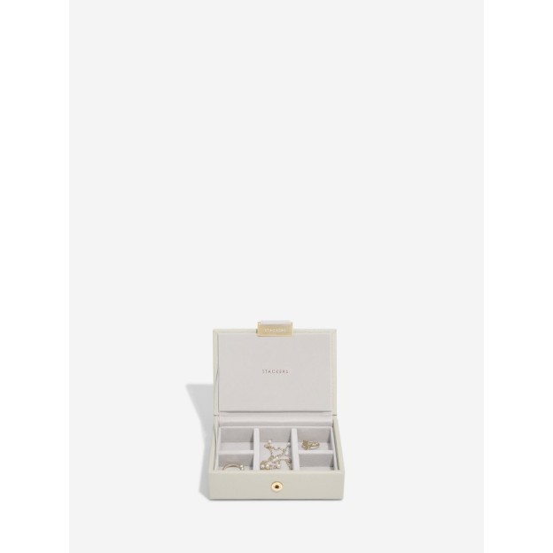 Set 2 cutii pentru bijuterii mini ivory