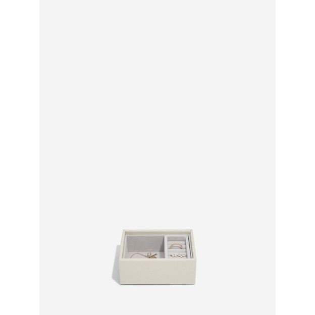Set 2 cutii pentru bijuterii mini ivory