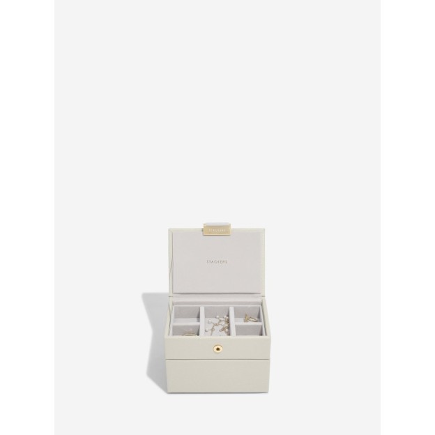 Set 2 cutii pentru bijuterii mini ivory