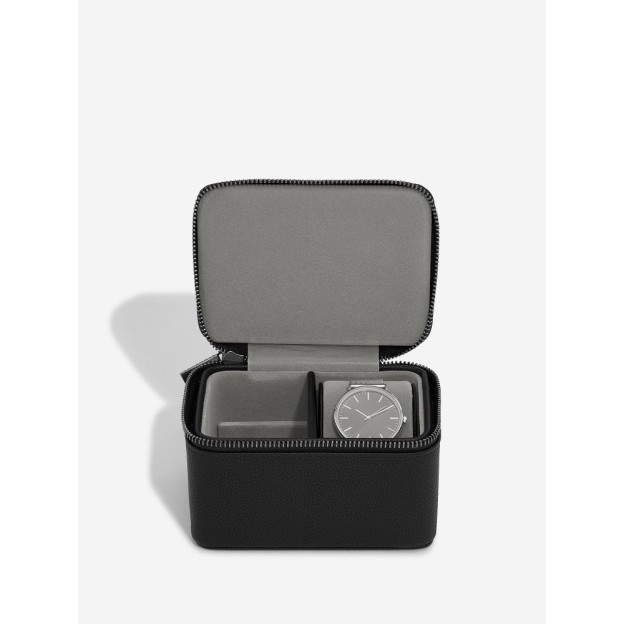 Cutie pentru ceas si butoniere BLACK