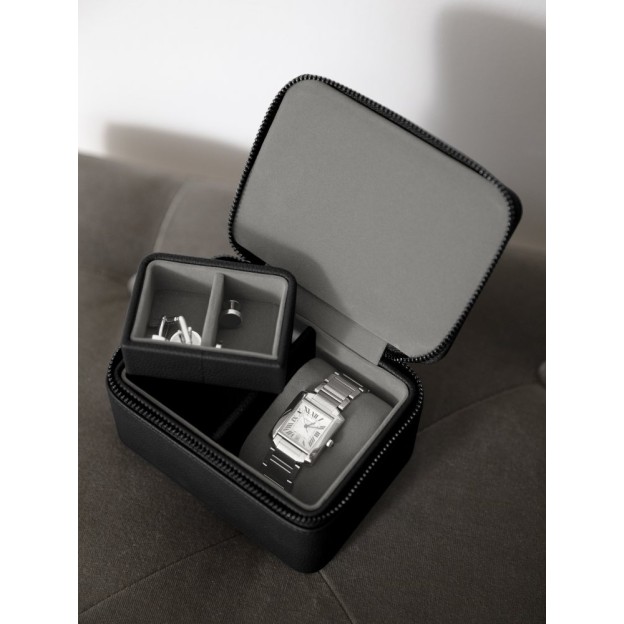 Cutie pentru ceas si butoniere BLACK