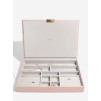 Set 3 cutii pentru bijuterii SUPERSIZE roz/ivory