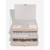 Set 3 cutii pentru bijuterii SUPERSIZE roz/ivory