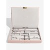 Set 3 cutii pentru bijuterii SUPERSIZE roz/ivory