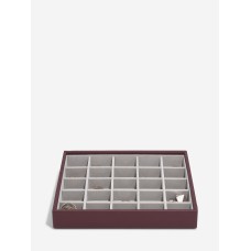 Cutie pentru bijuterii cu sectii BURGUNDY Cutie pentru bijuterii cu sectii BURGUNDY
