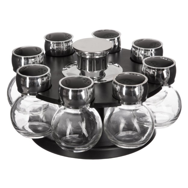 Set recipiente condimente cu suport