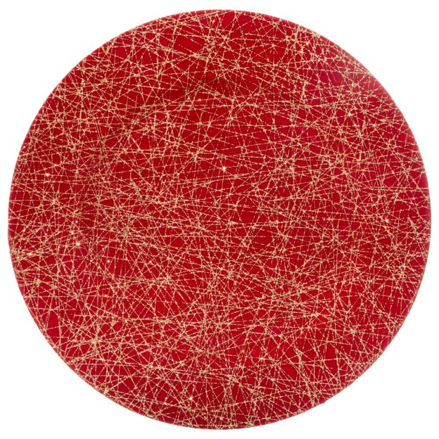 Platou decorativ RED/GOLD