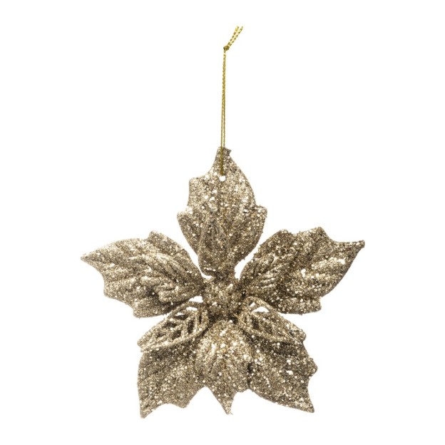 Jucarie brad GOLD POINSETTIA