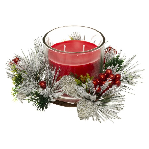 Luminare pe suport decorativ de Craciun