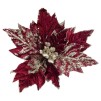 Floare decorativa POINSETTIA CLIP