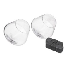 Cutie cu 2 pahare de whisky cu pietre racire