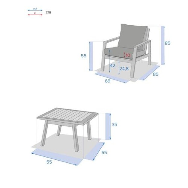 КОМПЛЕКТ ДИВАНОВ TIWI ACACIA 2S
