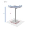PHUKET HIGH SQUA TABLE 2S CLAY