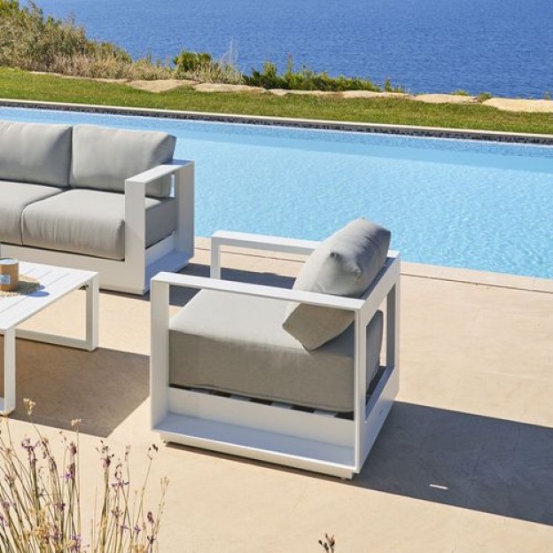 SET CANAPELE ALLURE Fotoliu ALB