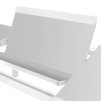 СТОЛ ALLURE ECP 10S СЕРЫЙ/БЕЛЫЙ