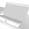 СТОЛ ALLURE ECP 10S СЕРЫЙ/БЕЛЫЙ
