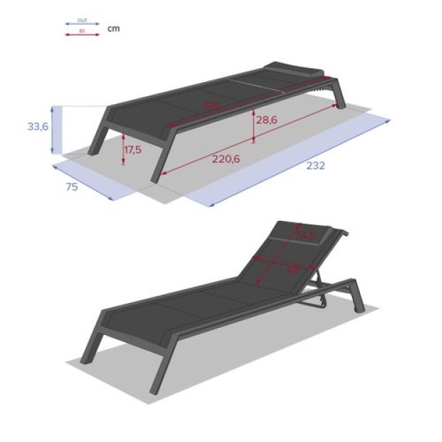 ALLURE LOUNGER GLACIER/ALB