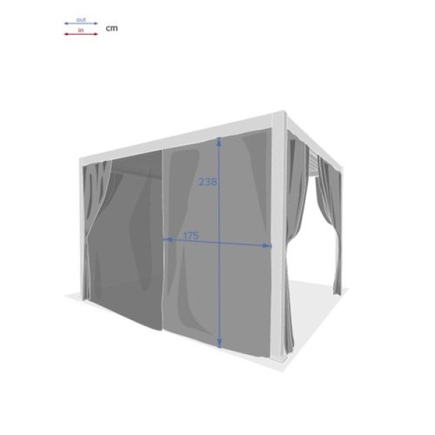 CURTMOSQRAIL EVORA 3,6X3,6 GW
