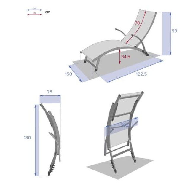 SAMBA LOUNGER HAZ/PRALINE