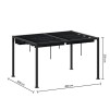 4X3M ZALYA GAZEBO GRAF/SL GR