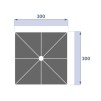 HAPA Зонт MELHIA 3X3M PULITA