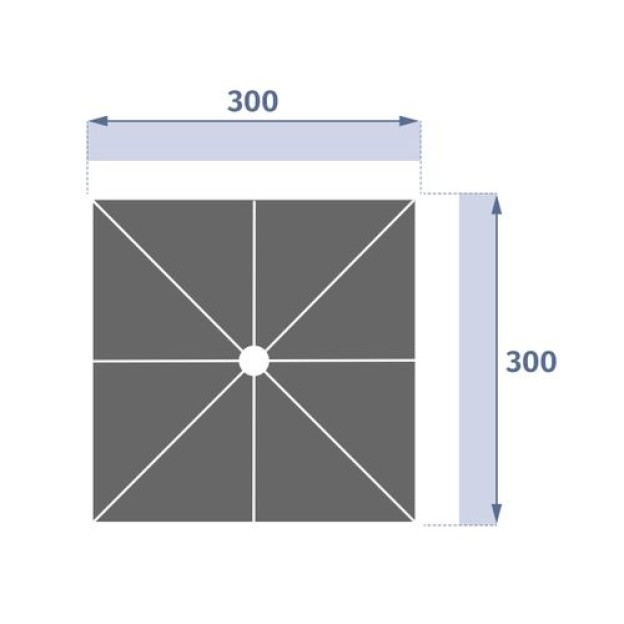 HAPA Зонт MELHIA 3X3M PULITA