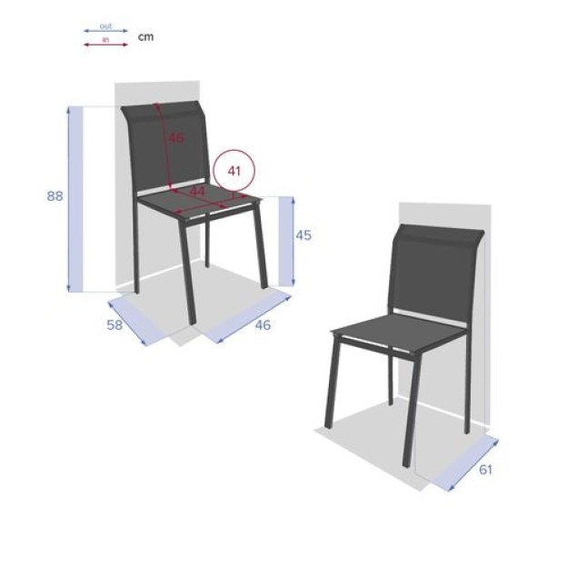 ESSENTIA CHAIR STACK ЛЬНЯНОЙ/ГЛИНИСТЫЙ
