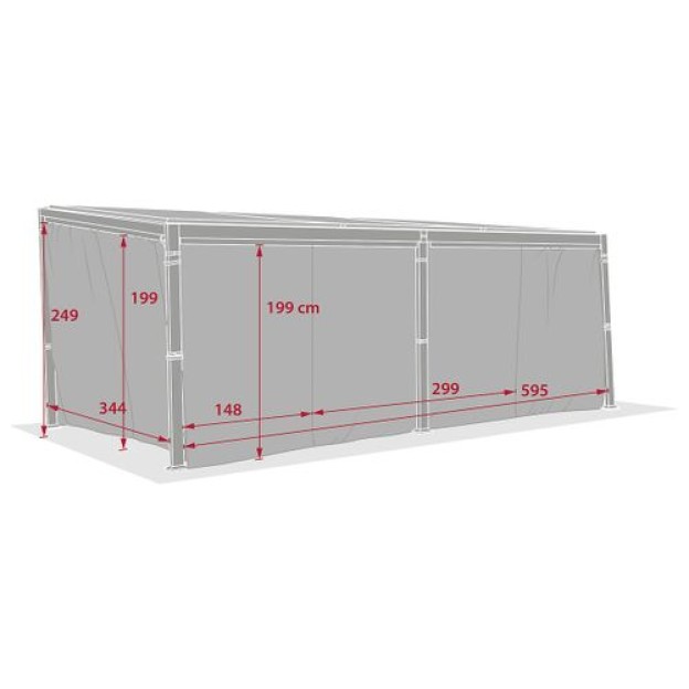 AVILA LATERAL 6X3,5M SLT GRE