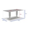SALIMIA ADJ REC TABLE CLAY/LIN