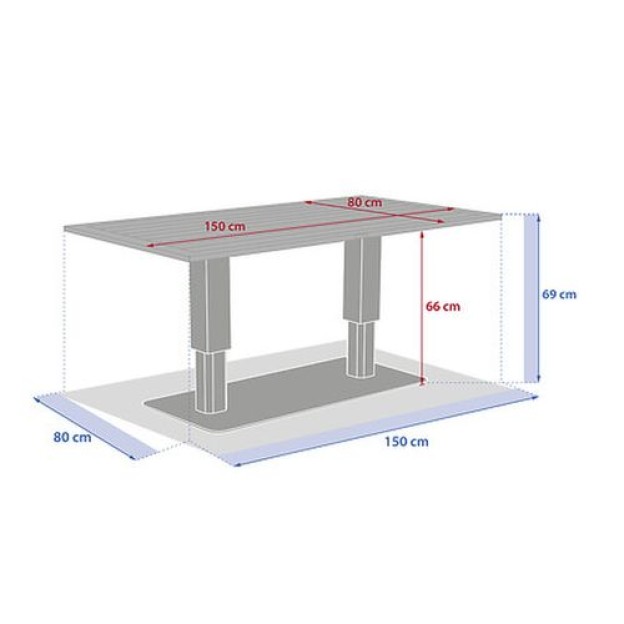 SALIMIA ADJ REC TABLE CLAY/LIN