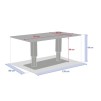SALIMIA ADJ REC TABLE CLAY/LIN