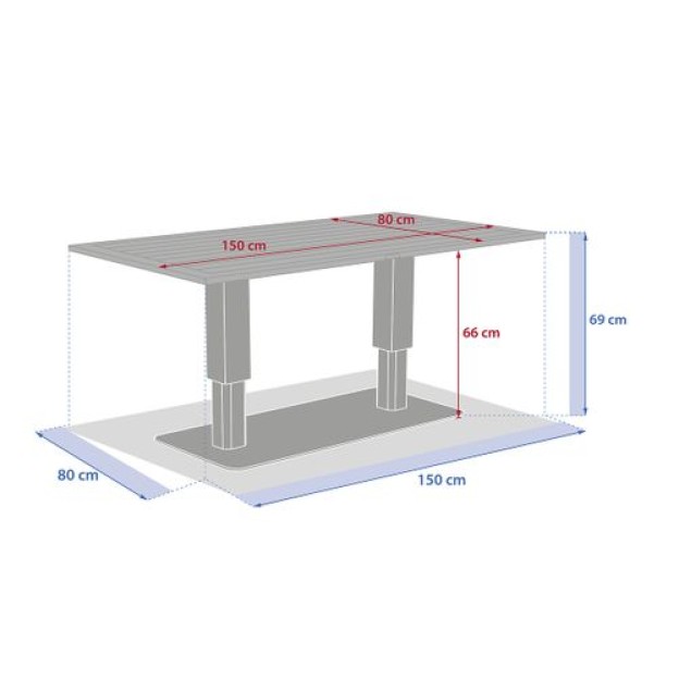 SALIMIA ADJ REC TABLE CLAY/LIN