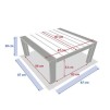 СТОЛ EVASION 87X87 Ш/В