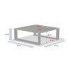 СТОЛ BAFEA ALLURE 79X79 ГРАФИКА