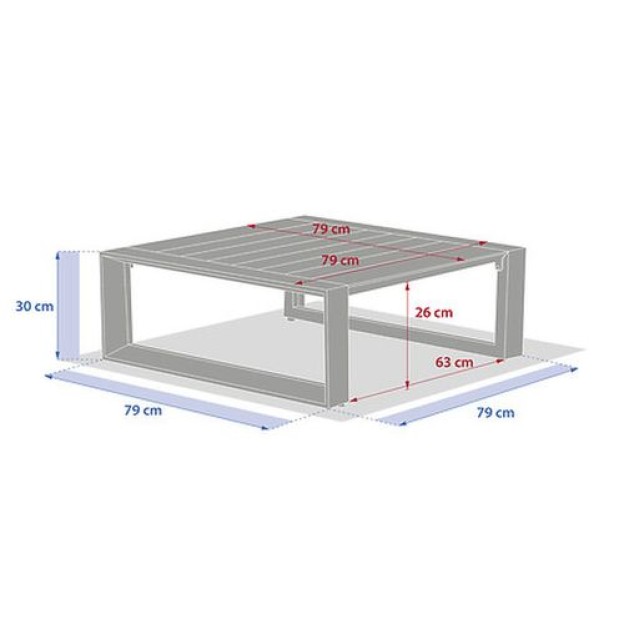 ЖУРНАЛЬНЫЙ СТОЛИК ALLURE 79X79 OVZ