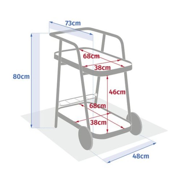 EASINESS ALU TROLLEY HONEY/GRA