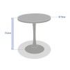 OVIALON 2S БИСТРО TUL TABLE LI